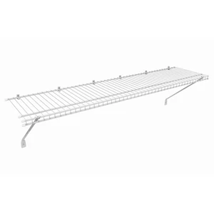 Wire Shelf Kit with Hardware, 4 Ft. Wide, for Pantry, Closet, Laundry, Utility S - Picture 1 of 8