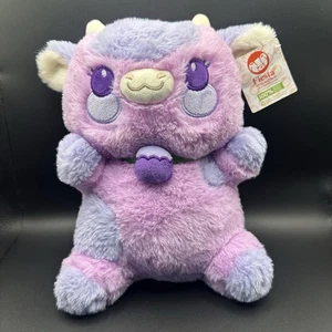 Fiesta Pink & Purple Berry Cow Plush Stuffed Animal 10" Soft Toy Kawaii - Picture 1 of 9