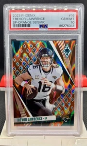 2023 Panini Phoenix - Trevor Lawrence - SP-Orange Seismic /99 PSA 10 POP 4 - Picture 1 of 3