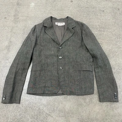 Marni Linen Pant Suit Coat Blazer Jacket Size 46 Women’s - Image 1 of 4