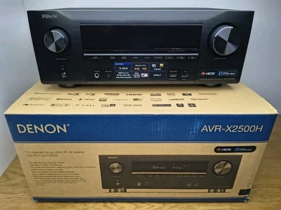 Denon AVR-X2500H 7.2 AV-Receiver, Dolby Atmos, dtsX, WLAN, Bluetooth, Spotify  - Bild 1 von 4
