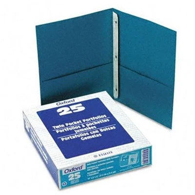 Carpetas de sujeción Oxford de doble bolsillo de 3 orificios - letra - tamaño de hoja de 8,50" X 11" - Foto 1 de 2