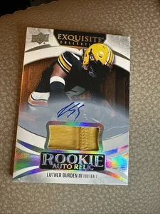 Parche automático de novato con tarjeta UpperDeck Luther Burden Exquisite Collection 2025/99 - Imagen 1 de 3