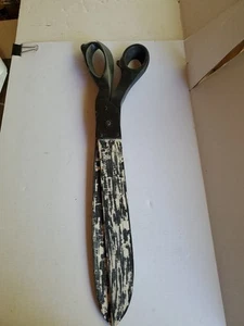 Giant 34 Inch Wooden Scissors Wall Decor - Functional To Move Or Position - Picture 1 of 6