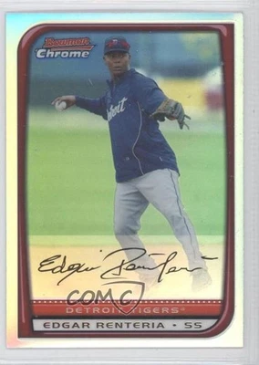 2008 Bowman Chrome Refractor Edgar Renteria #169 - Image 1 of 2