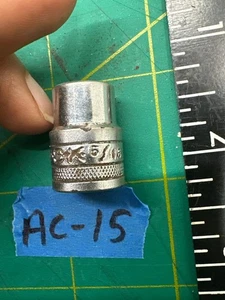 Vintage S-K 40900 5/16" Double Square Shallow Socket 8pt 1/4" Drive, Made in USA - Picture 1 of 5