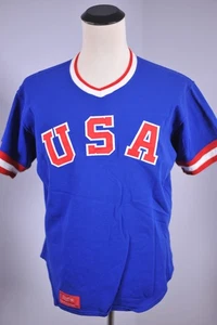 Vtg Rawlings USA Baseball Jersey Made USA Men's 44 - Picture 1 of 4