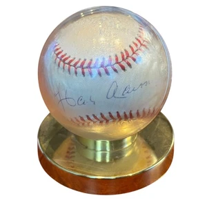 HANK AARON Signed Official MLB Baseball-HOF-MILWAUKEE BRAVES-PSA COA - Picture 1 of 6