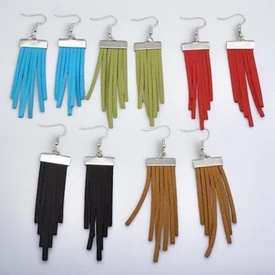 Pendientes colgantes boho con flecos: ¡Abraza el ambiente bohemio! Nuevo con etiquetas Foto 1 de 4