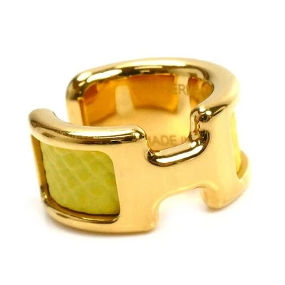 Brazalete Hermes Olympe PM chapado en oro amarillo 8,4 mm x 16,1 mm en caja hecho en Francia Foto 1 de 4