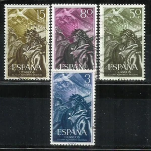 0827-SERIE COMPLETA ALZAMIENTO NACIONAL ESPAÑA 1956 Nº 1187/1190 .  FOTO REAL. - Picture 1 of 1