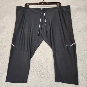 NIKE Dri-Fit Womens Size 3X (41X19) Crop Jogger Track Pants Black Tapered - Picture 1 of 17