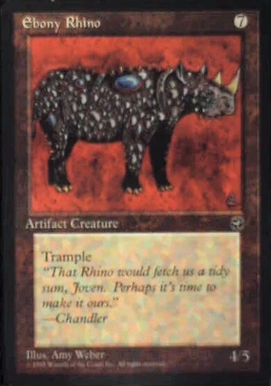 Ebony Rhino - Homelands: #106, Magic: The Gathering Nm R109 - Image 1 of 1