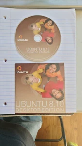Rare Vintage Ubuntu 8.10 Desktop Edition Official Live CD - Picture 1 of 2