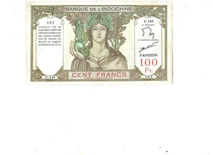 Superbe billet Français de 100 Frs. pour PAPEETE (TAHITI) entre 1952 et 1960 - Picture 1 of 2