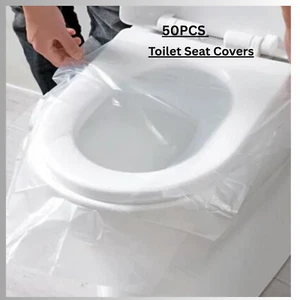Toilet Seat Covers Paper Travel Flushable Hygienic Disposable Sanitary - Picture 1 of 5