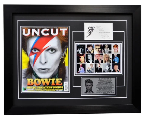 DAVIE BOWIE Signed Display / Autographed Card ICONS & IDOLS JULIEN'S AUCTIONS Cover
