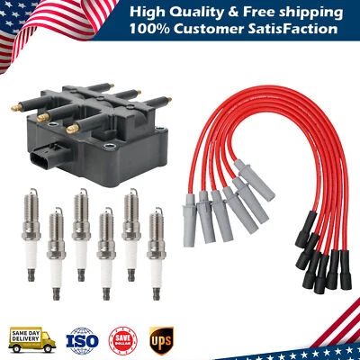 Bobina de encendido + enchufe + juego de cables para Chrysler Town&Country Dodge Grand Caravan 3,3 L Foto 1 de 4