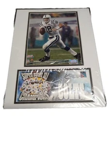 USPS Licensed, Peyton Manning Colts Super Bowl XLI Photos W/Team & 39 Cent Stamp - Picture 1 of 5