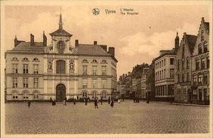 Ypres Ypern Belgien Belgique AK ~1910 Hospital Hôpital Krankenhaus Verlag Nels - Bild 1 von 2