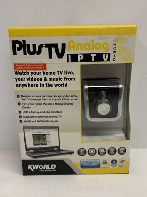 NEW SEALED BOX KWorld KW-IPTV UB110 PlusTV Live-Q IPTV Analog Tuner - Image 1 of 4