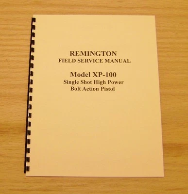 Manual de servicio de campo Remington modelo XP-100 - armero - #22 Foto 1 de 2