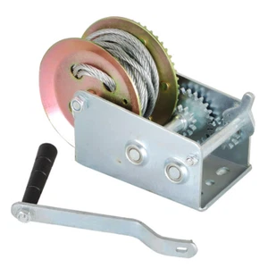 New 3500 lbs Hand Winch With Cable For Trailer Winch Durable Hand Crank Winch - Picture 1 of 10