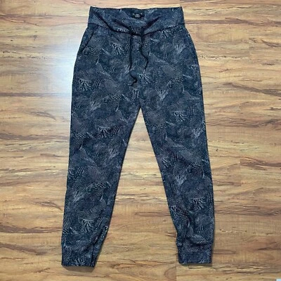 Rachel Zoe Womens Black Patterned Drawstring Athletic Jogger Pants Sz Medium - Image 1 of 4