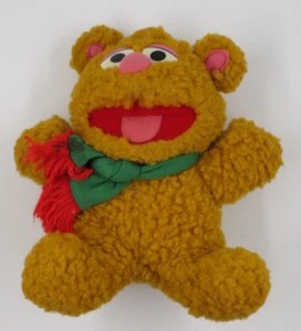 1987 Baby Fozzie Bear 8" Plush Red Scarf Jim Henson Associates Sesame Street - Picture 1 of 4