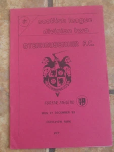 1982-83 (Dec) Stenhousemuir v Forfar Athletic - Scottish Division Two - Picture 1 of 2