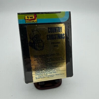 Factory Sealed TW Productions Country Christmas Volume One TW 8 Track Tape NOS Foto 1 de 4