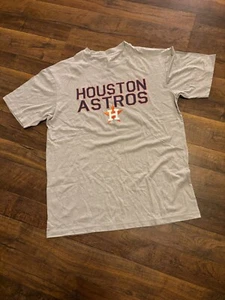 Houston ASTROS men's sleepwear shirt, LARGE, gray, New - Picture 1 of 1