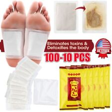 100-10x Ginger Foot Patches Pads Body Slim Detox Toxins Cleaning Adhesive Herbal
