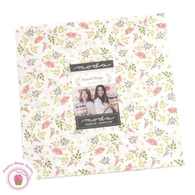 Moda FAVORITE THINGS Sherri & Chelsi LAYER CAKE 42 10" Squares Quilt CHRISTMAS - Image 1 of 4