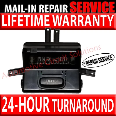 1995-08 FORD F150 F250 F350 Overhead Compass Temperature Display *REPAIR SERVICE - Image 1 of 3
