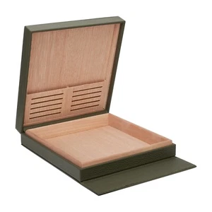 S.T.Dupont Cigar Humidor For 8 Cigar Khaki 001356 - Picture 1 of 3