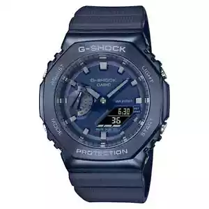 Casio G-Shock GM-2100N-2A Blue Sapphire Crystal Case with Blue Stainless - Picture 1 of 8