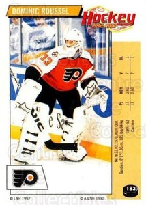 1992-93 Panini Stickers French #183 Dominic Roussel
