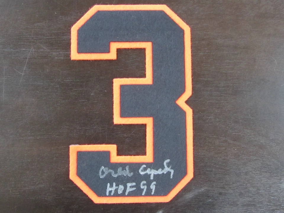 Camiseta deportiva ORLANDO CEPEDA firmada con autógrafo número de los Gigantes de San Francisco Salón de la fama 99 Foto 1 de 1