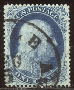 STATI UNITI #22 Scelta Usato XF W / Certificato - 1c Blu, Tipo Iiia - Foto 1 di 1