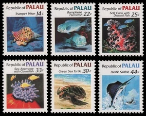 Palau 1985 - Mi-Nr. 74-79 ** - MNH - Meeresleben / Marine life - Picture 1 of 1