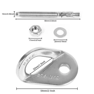 2/10Set Rock Climbing Stainless Steel Anchor Hanger Expansion Bolts Hanger Piton - Picture 1 of 11