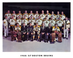 NHL 1966 - 67 Boston Bruins Color Team Picture Bobby Orr 8 X 10 Foto Foto - Imagen 1 de 1