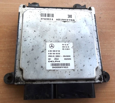 Motorsteuergerät  Merc.Sprinter  DELPHI A6519000700 A6519010600 28429285 Q01 - Bild 1 von 4