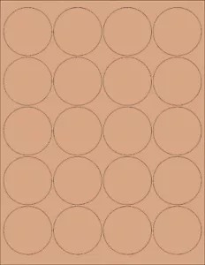 6 SHEETS 2 INCH ROUND BLANK KRAFT STICKERS LABELS RUSTIC~ Standard 8-1/2"x11" - Bild 1 von 1