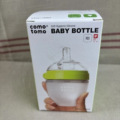 Biberón Como Tomo suave higiénico silicona anti cólicos alimentación infantil flujo lento Foto 1 de 4