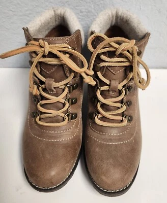 Botas botines de tacón Sperry Topsider tostadas de 3 pulgadas #STS99836 para mujer talla 6 Foto 1 de 4