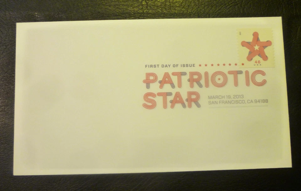 2013 PATRIOTIC STAR First Day Cover US FDC's - Image 1 of 1