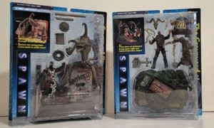 Lot of 2 McFarlane Toys Spawn The Graveyard & Spawn Alley Figure Playset MIB - Picture 1 of 10