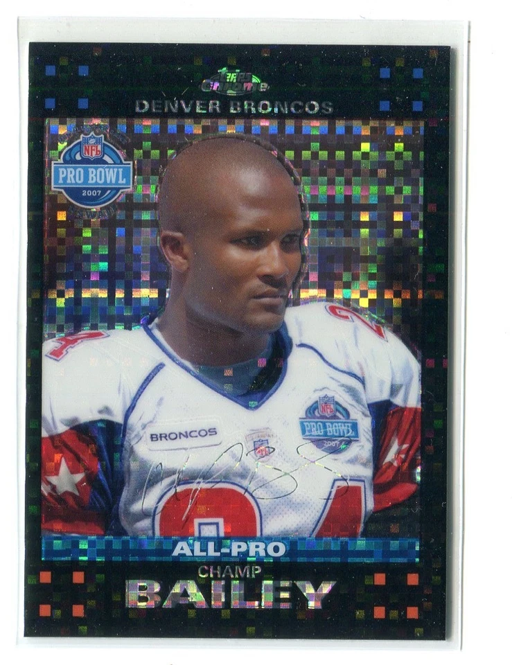 2007 Topps Chrome Champ Bailey X-Fractor Broncos TC101 - Image 1 of 1